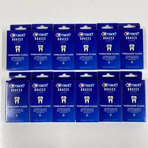 LOTE x12 CREST BRACKETS CARE Enhebrador Punta Hilo Paquetes de un solo uso 30 Ct Cada Caja - Imagen 1 de 11