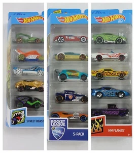 NEW Hot Wheels Pack of 5 Choose Your Style Discount With Multiples - Picture 1 of 13