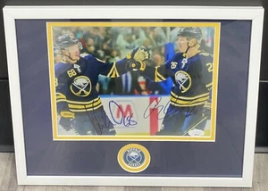Rasmus Dahlin / Victor Olofsson Signed Autographed Custom Framed 8x10 Photo JSA - Picture 1 of 2