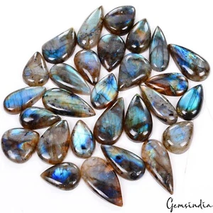 Blue Fire Labradorite 630 Ct Wholesale Lot Natural Cabochon Top Quality Gemstone - Picture 1 of 6