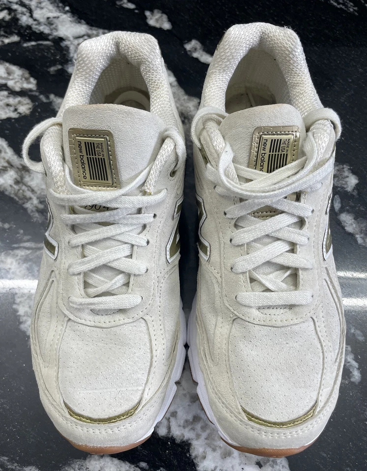 Size 9.5 - New Balance 990v4 Angora “Off White” Made In USA - Image 1 of 4