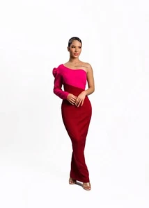 one-shoulder maxi dress - Picture 1 of 6