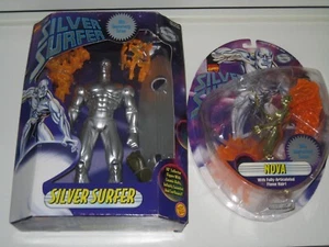 2 - 1997 MARVEL 30TH ANNIVERSARY SILVER SURFER FIGUREN: NOVA / SILVER SURFER 10" - Bild 1 von 5