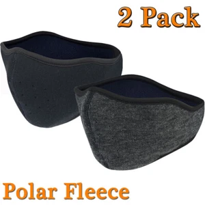 2PCS Maschera Viso Invernale Polare Fleece Scalda Vento Sci Freddo Bocca Cover - Foto 1 di 8