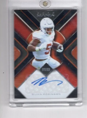 2022 Wild Card Mania Bijan Robinson Auto RC Rookie Atlanta Falcons/Texas - Image 1 of 2