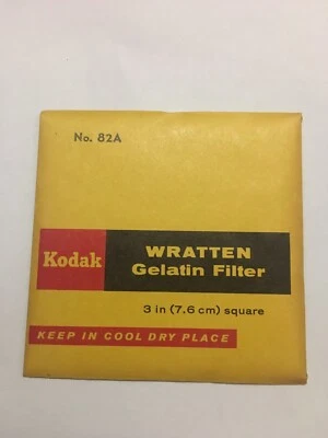 Kodak Wratten No. 82A Gelatin Filter 3” Square - NEW - Image 1 of 2