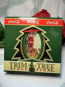 Vintage Coca-Cola Trim-A-Tree Collection Ornament 1965 Santa Claus Rendition New - Picture 1 of 7