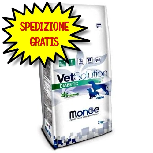 MONGE DIETA CANE VETSOLUTION DIABETIC 2 KG - Immagine 1 di 1