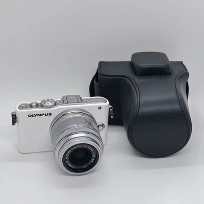 Funda de cuero para OLYMPUS E-PL3 E-PM1 EPL3 EPM1 con bolsa de cámara IIR Lnes de 14-42 mm Foto 1 de 2
