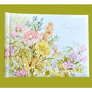 Vintage Floral Photo Album - Hallmark 5x7 Spiral Bound Spring Florals - Picture 1 of 5