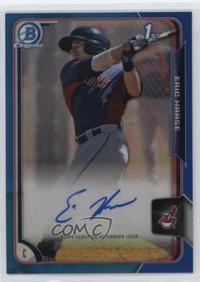 2015 Bowman Chrome Prospects Auto Blue Refractor /150 Eric Haase #BCAP-EH Auto - Image 1 of 2