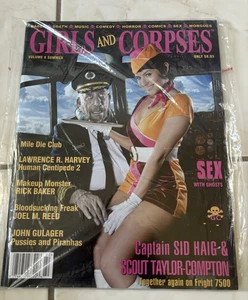 2012 GIRLS AND CORPSES Magazine Horror, Sid Haig ,Sex with Ghosts, Babes-Sealed - Picture 1 of 24