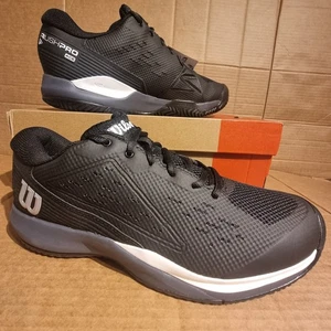 Zapatillas de tenis Wilson Rush Pro Ace para todas las canchas para hombre - negras/blancas - talla UK10 - Imagen 1 de 13