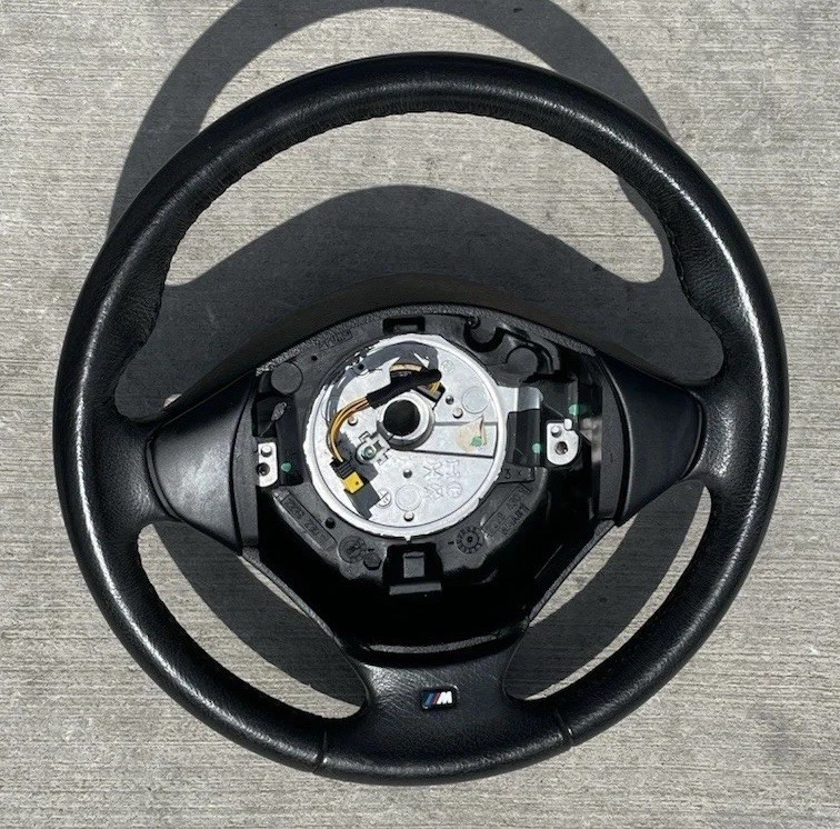 Volante de couro 00 2000 BMW Z3 M SPORT 3 RAIOS E36 ROADSTER FABRICANTE DE EQUIPAMENTO ORIGINAL - Imagem 1 de 2
