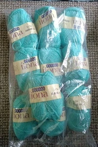 Paton's Fiona 10 X 1 Oz 50% Wool 50% Acrylic Blue Yarn Shade 6444 Lot 12 - Picture 1 of 5