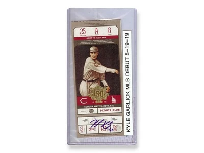 Kyle Garlick Signed Autographed Ticket Dodgers MLB Debut 5/19/19 PSA RG15953 - Image 1 of 2