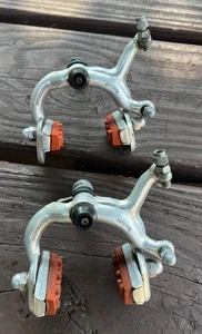 Vintage 1981 Weinmann Type 500 road bike nutted brake calipers, front rear pair - Picture 1 of 4