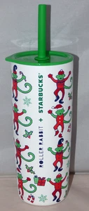 Starbucks X Roller Rabbit - 2025 Monkey Mas taza fría de acero inoxidable - 24 oz - Imagen 1 de 8