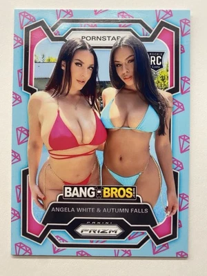 Tarjeta coleccionable Angela White & Autumn Falls hecha a medida para adultos | No Bang Bros Prizm Foto 1 de 2