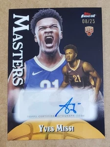 2024-25 Topps Finest Yves Missi RC "Masters" Black Refractor Autograph #'d 8/25 - Picture 1 of 2