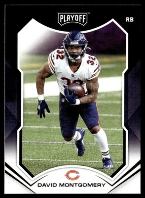 2021 Panini Playoff David Montgomery Chicago Bears #128 - Image 1 of 2