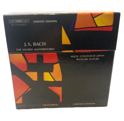J.S. Bach Las Obras Maestras Sagradas BIS Edición Limitada Juego de Caja (Falta 1 CD) Foto 1 de 3