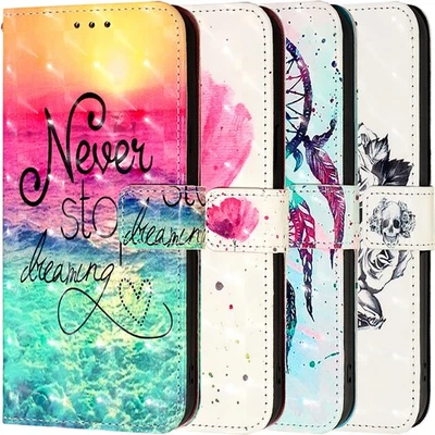 3D Painted Pattern Wallet Stand Phone Cover for Xiaomi 15 Redmi 14T K80 Note 14 - Image 1 of 4