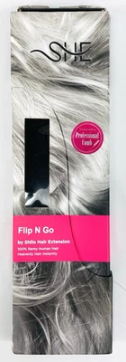 She Flip N Go Shilo Haarverlängerung - Jenseits der Schönheit 18-20" #1 Jet Black Neu* - Bild 1 von 4
