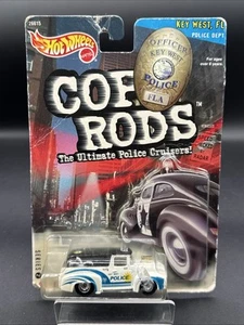Hot Wheels Cop Rods Series 2 ‘56 Ford Truck Key West Police 1:64 1999 Real Rider - Picture 1 of 5