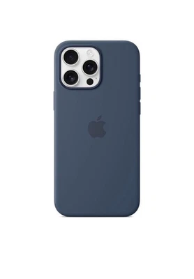 Funda Silicona Apple para iPhone 16 Pro Max MagSafe, Denim 6.7" Foto 1 de 4
