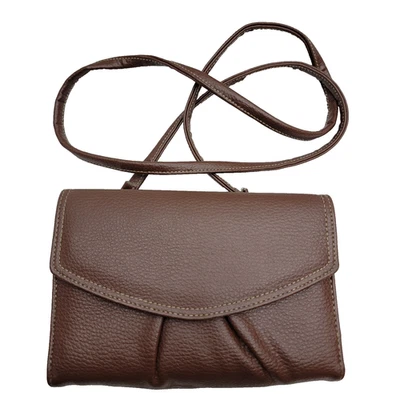 Cartera/bolso de mano de cuero Buxton con cierre a presión con espejo y billetera en buen estado Foto 1 de 4