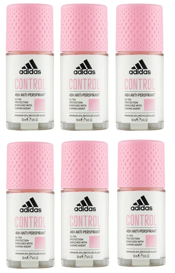 6x ADIDAS CONTROL 48H ANTITRANSPIRANTE ROLL-ON 6X50ML / 16FL.OZ Foto 1 de 1