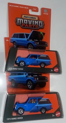 2025 Matchbox Moving Parts 1975 Range Rover Blue Lot Of 2 - Image 1 of 4