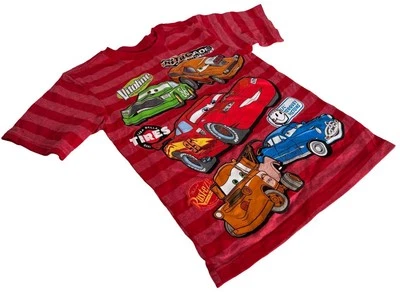Disney Youth Cars Lightning McQueen & Friends Red Short Sleeve Shirt Size Small - Image 1 of 3