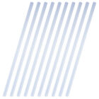  10 Pcs Plastic Transparent Binding Bars White Paper Binder Clips