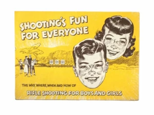 1962 National Rifle Shooting Fun Everyone Boy Girl Yellow Promo Book NRA Vintage - Picture 1 of 12