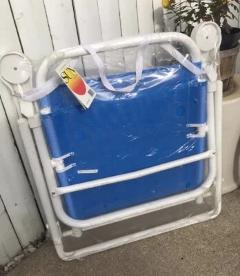 Antiga cadeira de praia Ultimate com porta-copo NOS lacrada nova década de 90 metal resistente anos 90 - Imagem 1 de 4