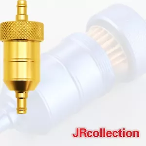 1/4" Aluminum Black Gas Fuel Filter For Dirt Pit Bike ATV Quad Go Kart-GOLD - Picture 1 of 8