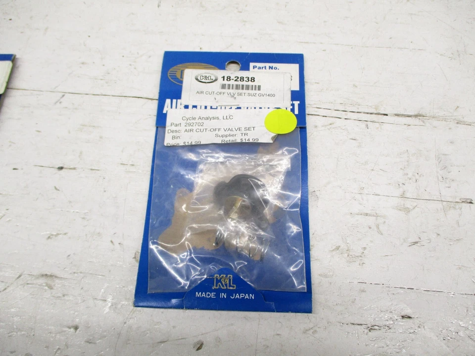 Juego de válvulas de corte de aire Suzuki GV 1400 Cavalcade K&L 18-2838 Foto 1 de 1
