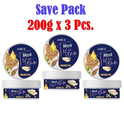 3x Amice Mask Tofu Gluta Body Soft Smooth Moisturized Beauty Skin Care 200g - Image 1 of 4