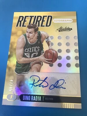Absolute Dino Radja Boston Celtics 2019 autografiado RA-DR #/49 Foto 1 de 3