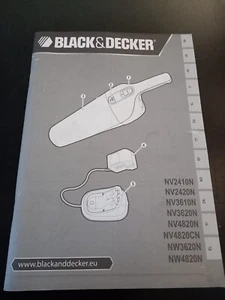 ORIGINAL BLACK&DECKER NV2410N MINI STAUBSAUGER ANLEITUNG / HANDBUCH - Bild 1 von 1