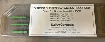 1948561A3 - GREEN DISPOSABLE PENS FOR WM55A RECORDER - Image 1 of 2