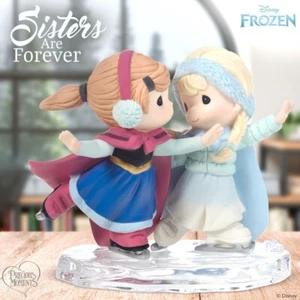 ღ New PRECIOUS MOMENTS DISNEY Figurine SISTERS ARE FOREVER Frozen Anna Elsa Ice - Picture 1 of 7