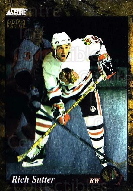 1993-94 Score Canadian Gold #498 Rich Sutter - Image 1 of 1