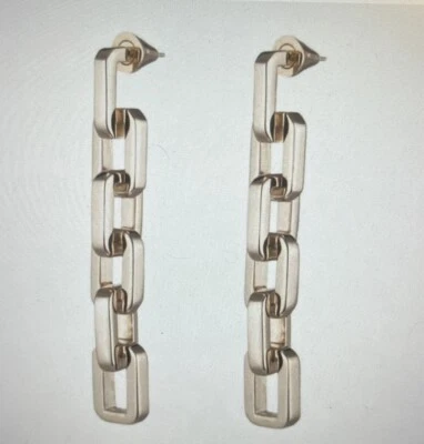 Eddie Borgo Supra Chain Link Earrings 12k Gold Vermeil Handmade Bold New & Seal - Image 1 of 4