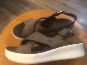 Timberland Los Angeles Wind Slingback Women's Olive Nubuck Sandals Size: 7 New - Picture 1 of 8