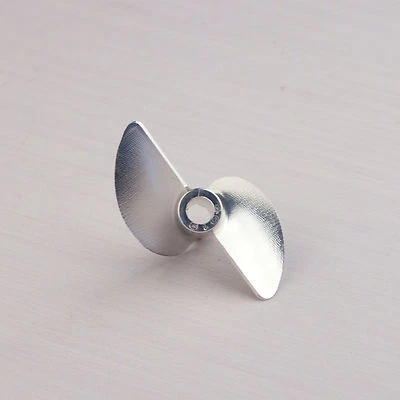 #1682 CNC 3/16 Aluminum Propeller D40mm 2 Bladed 4019 Prop P1.9 for RC Boat - Image 1 of 4