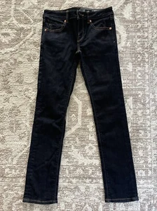 VOLCOM 2x4 Skinny Jeans Dark Wash Low Rise Denim Women's Size 27 EUC - Picture 1 of 10