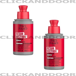 2 X Tigi Bed Head Mini Resurrection Super Repair Shampoo for weak brittle 100ml - Picture 1 of 1